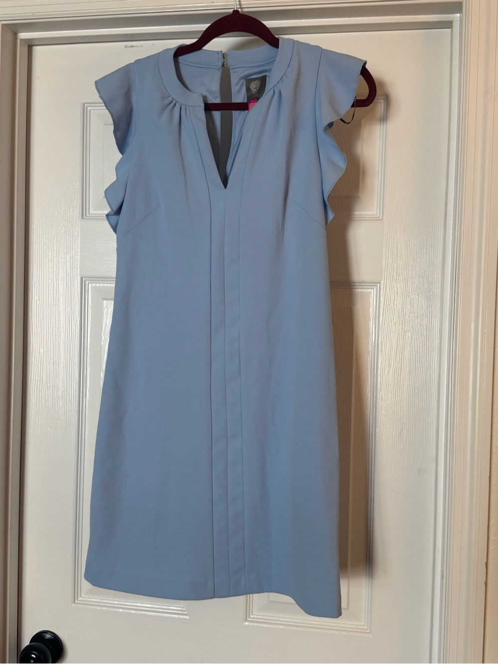 Vince Camuto / Nordstrom Light Blue Ruffle Sleeve Dress